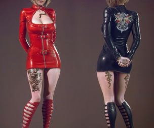 JV-CR-AW-AG Moto Dress