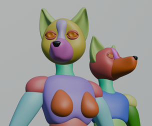 anthropomorphic Canine  Primitives