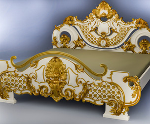 Headboard Baroque for Engraving on a CNC Machine