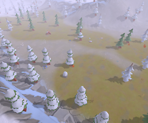 Cartoon Snow Environment
