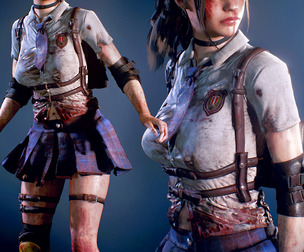 JV-CR-AW Apocalypse Schoolgirl Beaten