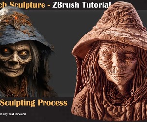 Old Witch - ZBrush Sculpture Series Vol1
