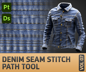 Denim Seam/Stitch Tool (Path Tool)