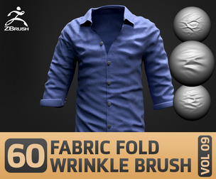 60 Fabric/Cloth Wrinkle and Fold Brush