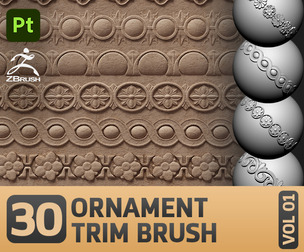30 Ornament Trim Brush VOL01