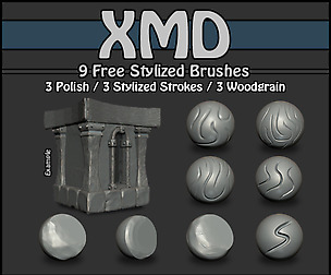 Free Stylized Brush Set 01