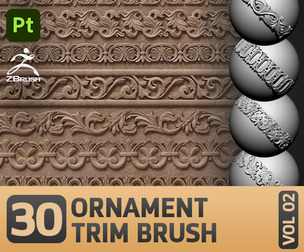 30 Ornament Trim Brush VOL02