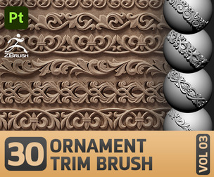 30 Ornament Trim Brush VOL03
