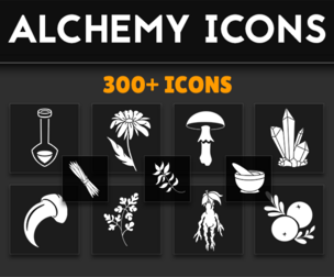 300+ Flat Alchemy Icons