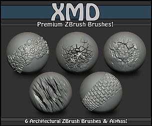 Premium Architecture 01 - ZBrush Brushes