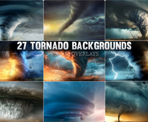 27 Tornado Backgrounds, Dust Storm, Hurricane