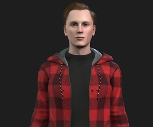 3D Male Character Model
