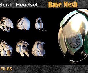 10 Sci_fi Headset BaseMesh vol17