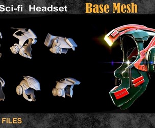 10 Sci_fi Headset BaseMesh vol18