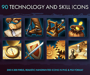 Medieval Technology and Skill Icons