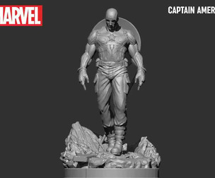 Captain America 3d print model