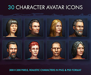 Character Avatar Icons - Modern