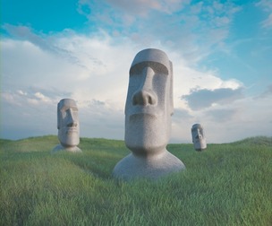 Moai statue