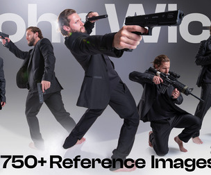 John Wick Combat Shooting and Fighting Poses
