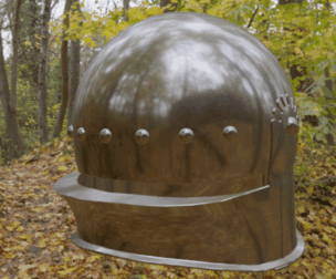 German medieval helmet