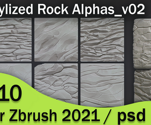 Stylized Rock Alphas_v02