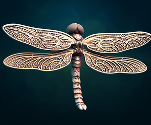 Dragonfly sculpture