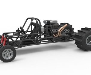 Dirt Dragster Base Scale 1:25