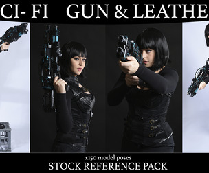 Sci Fi Guns & Leather - Stock Model Reference Pack
