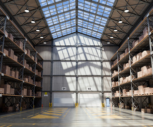 Small Warehouse 3D Model (blend - fbx - obj)