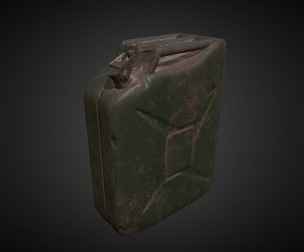 Low Poly Gas Can (Jerry Can) – 4K PBR Game-Ready