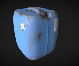 Realistic Plastic Canister - Low-Poly