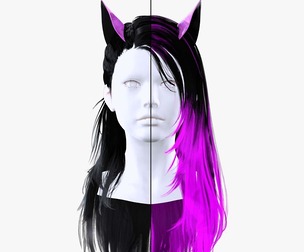 Female Colorable Hair With Accessorie