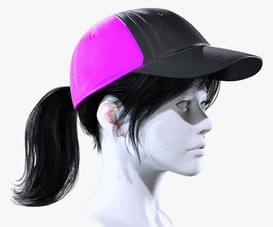 Female Ponytail Hair With Hat