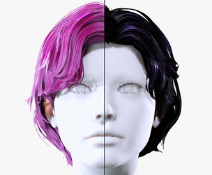 Female Hair - Round-Bob Hair