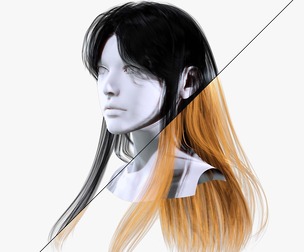 Female Hair - Classic Long Hair Cards