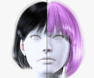 Female Messy Bob Hairstyle