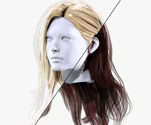 Female Straight Hair Card