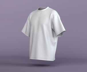 Men's Oversized T-Shirt 3D Model