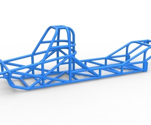 Frame of Dirt Dragster 4wd Scale 1:25