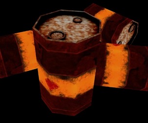 Old Oil Barrel Psx - 3D Low Poly