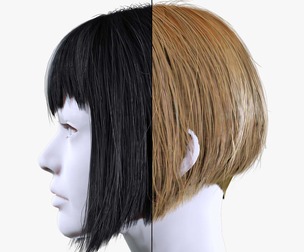 Female Milky Bob Hair