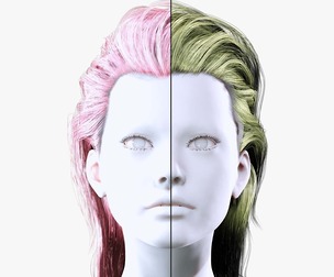 Female Pump Up Hair