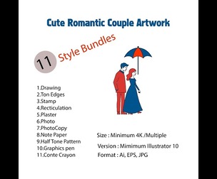 Cute romantic couple.