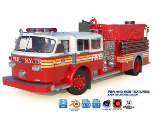 Fire truck American La France 1000 Engine FDNY