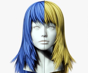 Layered Female Hair