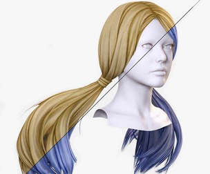 Female Hair - Sleek Pigtail
