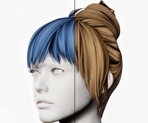 Female Hair - Small Bun