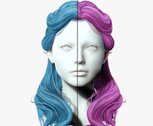 Half Up Female Hair