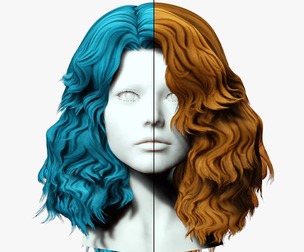 Female Voluminous Wavy Hair