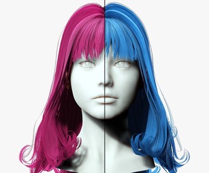 Realistic Female Hair